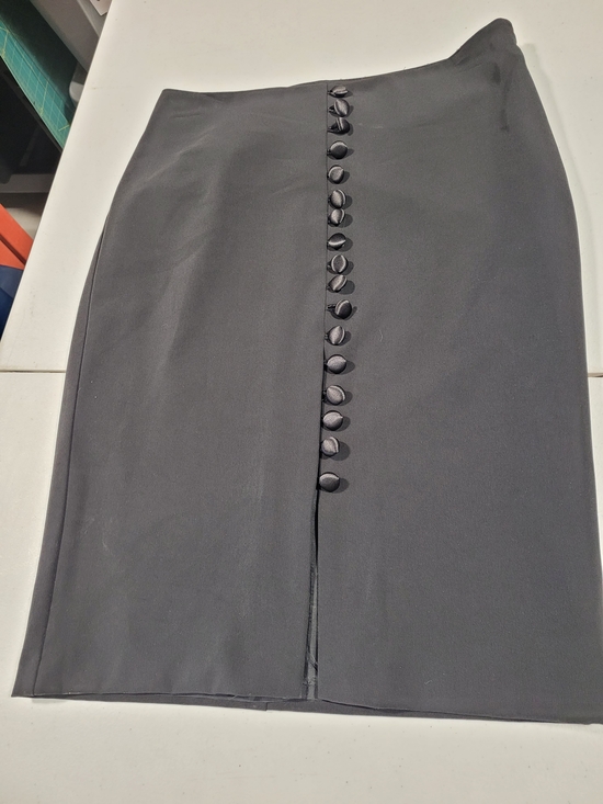 Mexx Dresses & Skirts - Mexx Black Pencil Skirt with Covered Front Buttons
